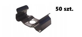 AL12-GLS-MB03-SET50, komplet 50 uchwytów+wrętów metalowe do profili GLS1, GLS2 metal clips+screw set (50pcs)