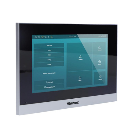 Akuvox C313S (E) - Monitor wideodomofonowy IP 7" Czarny