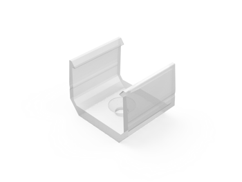 AL12-GLS2-TR-MB, Uchwyt przeźroczysty do profili GLS2 transparent clips