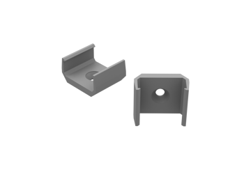 AL12-GLS1-AS-MB, Uchwyt szary do profili GLS1 grey clips