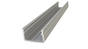 AL12-GLS2-RW-1000, Nawierzchniowy profil ALU surowy 9x16mm 1000mm SURFACE raw alu